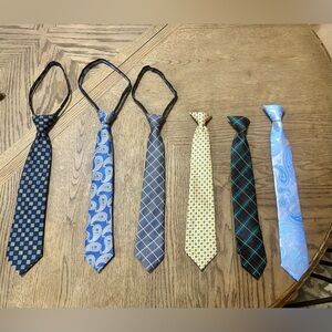 Lot of 6 boys ties in great condition for boys ages 5-10.